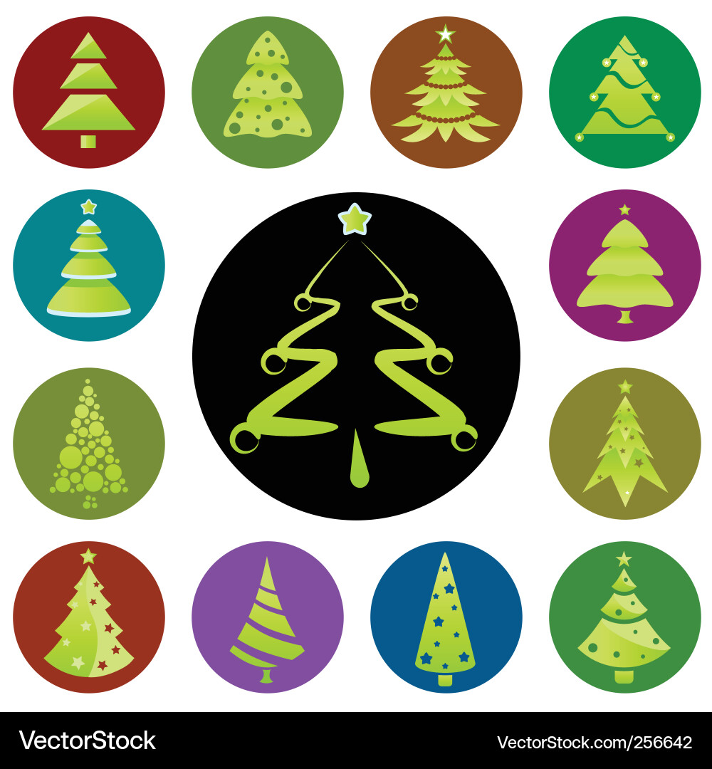 Tree Symbol Collection vector image