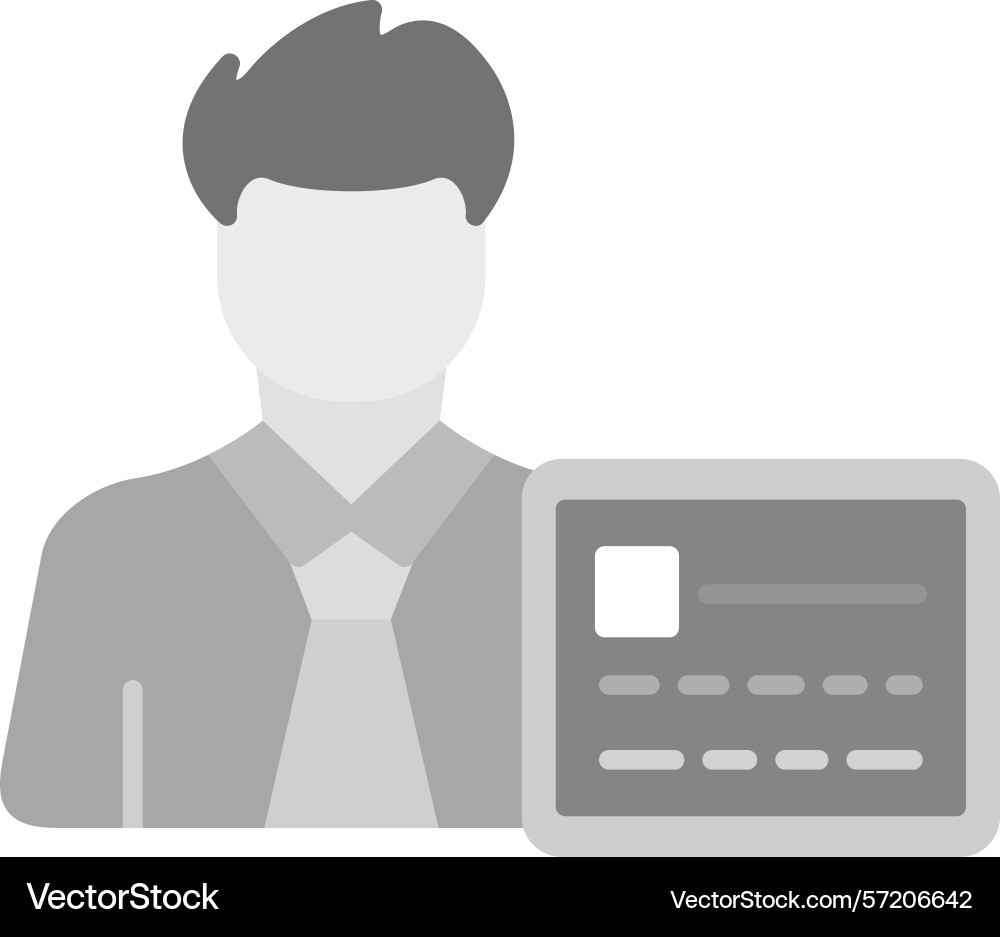 User coding icon vector image