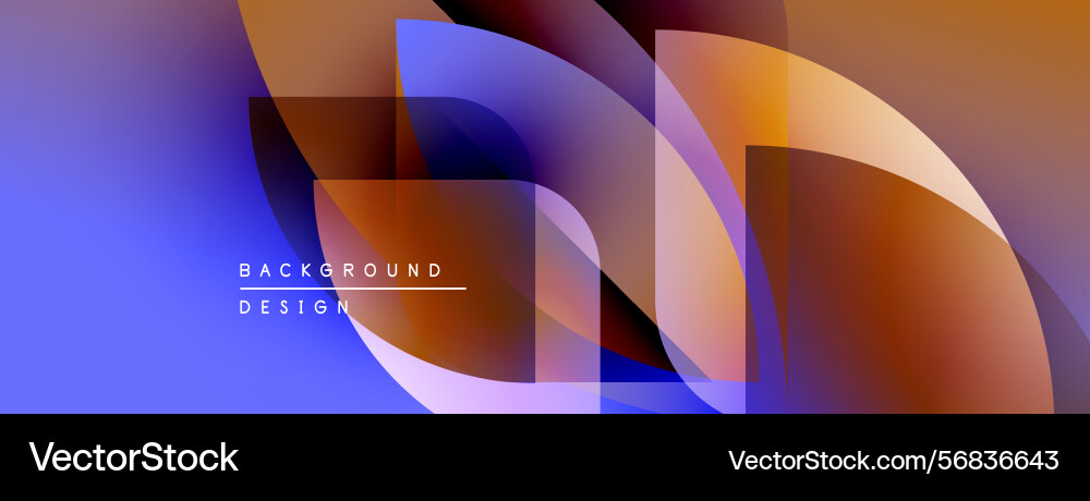 Abstract fluid shapes overlap creating vibrant Abstract fluid shapes overlap creating vibrant vector image