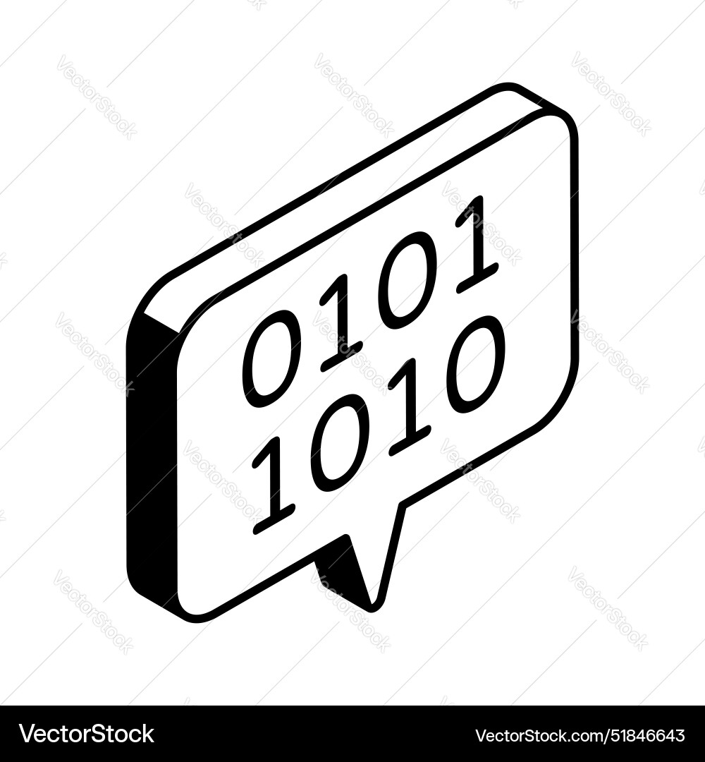 Binary message vector image