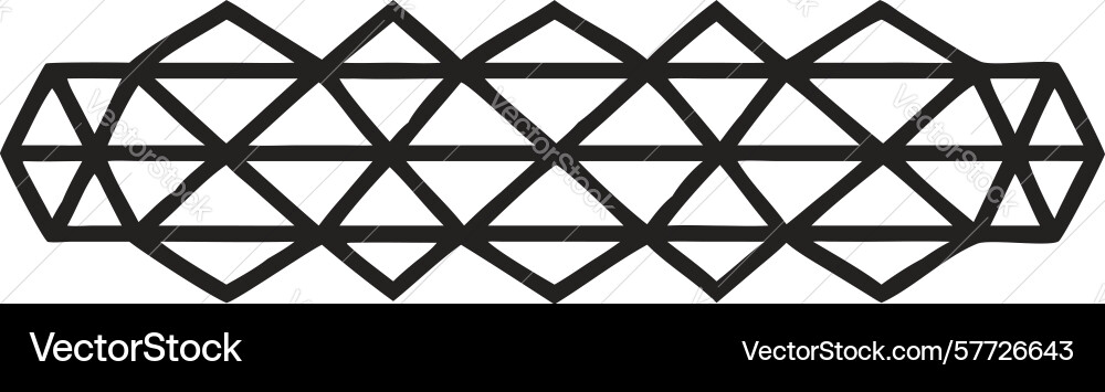 Geometric triangular band pattern structured vector image