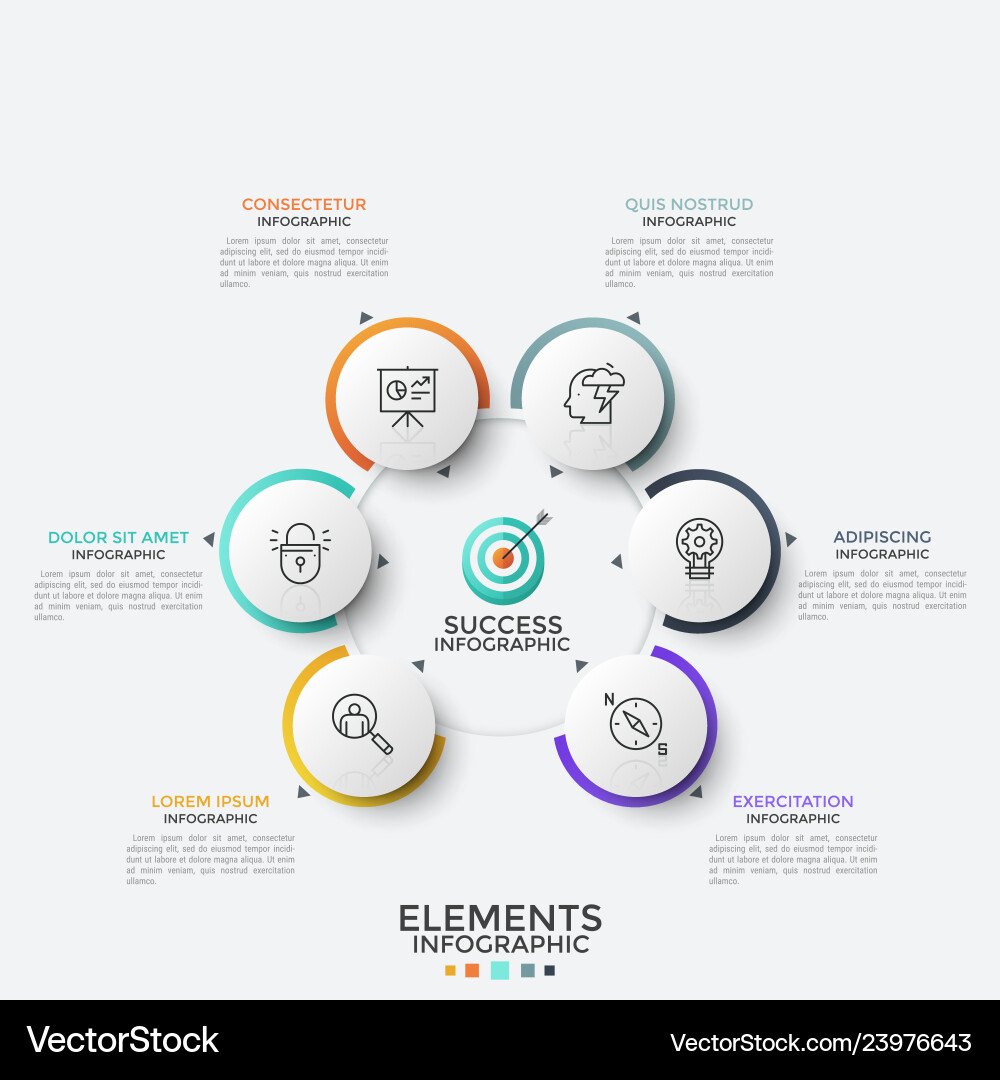 Modern infographic template Modern infographic template vector image