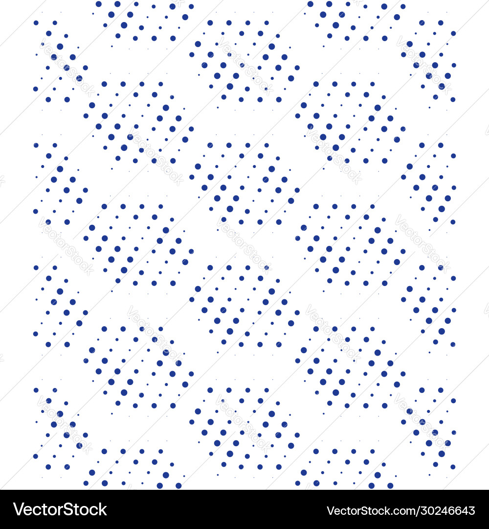 Pattern with dynamic dots vector image