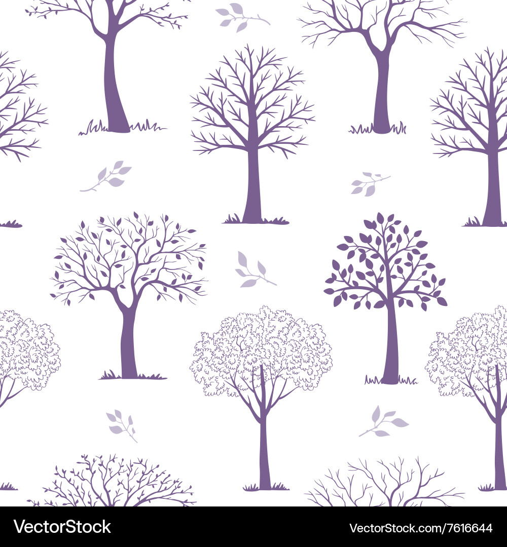 Minimalist Tree Pattern Vector Image