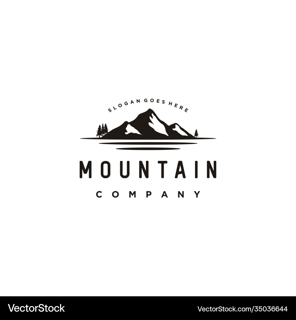 Snow mountain mount peak hill nature landscape Snow mountain mount peak hill nature landscape vector image