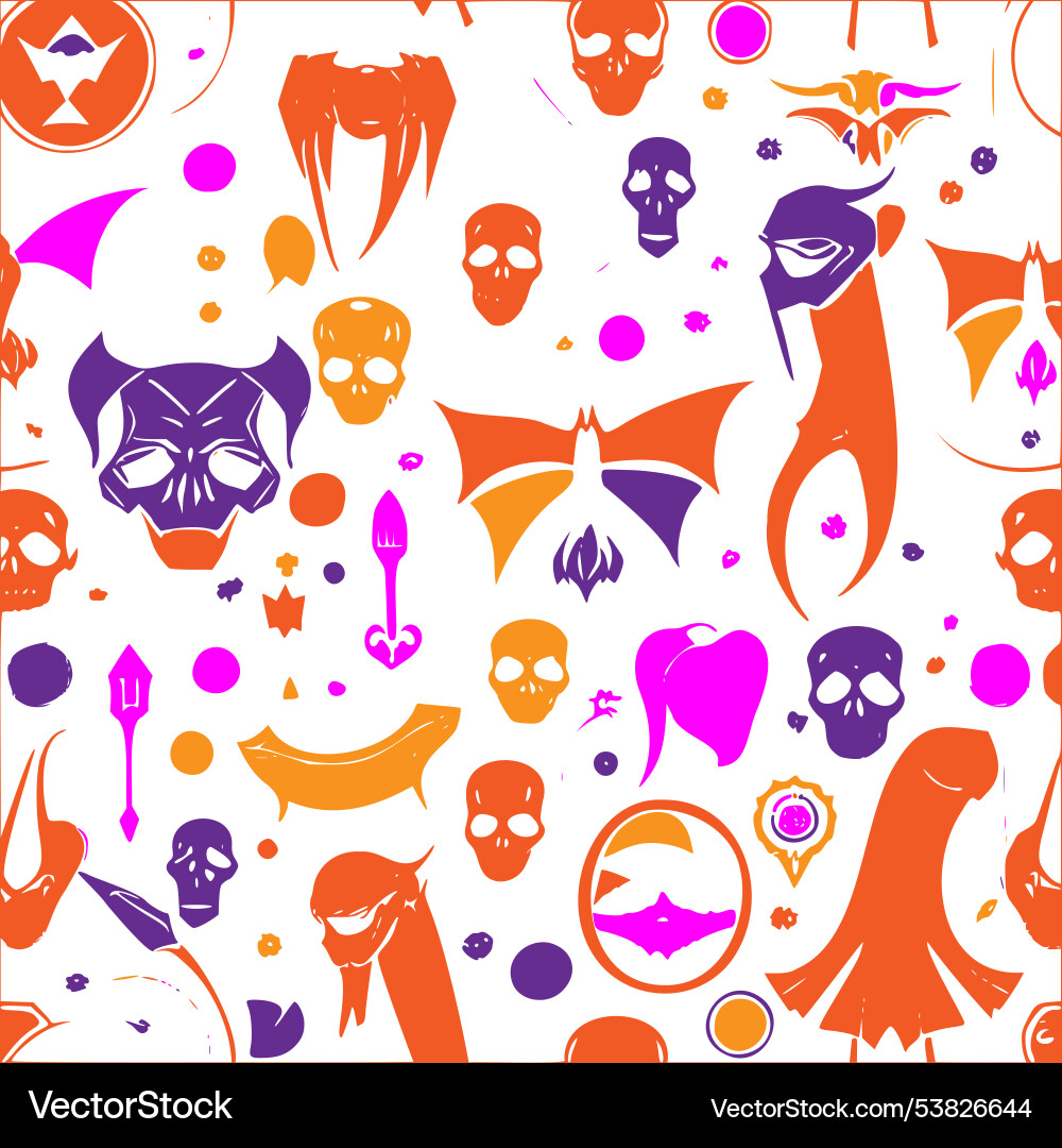 Vampire abstract pattern seamless Vampire abstract pattern seamless Vector Image