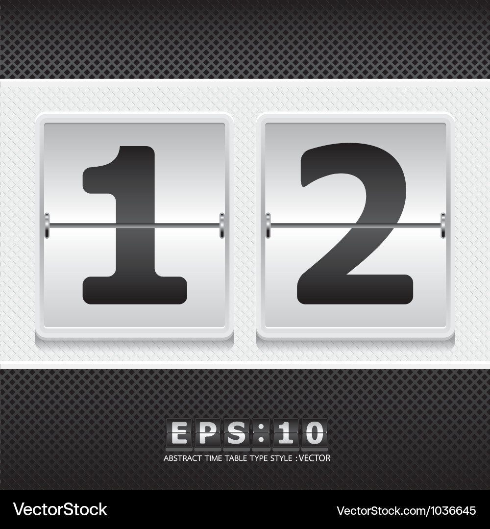Alphabet airport time table white color vector image
