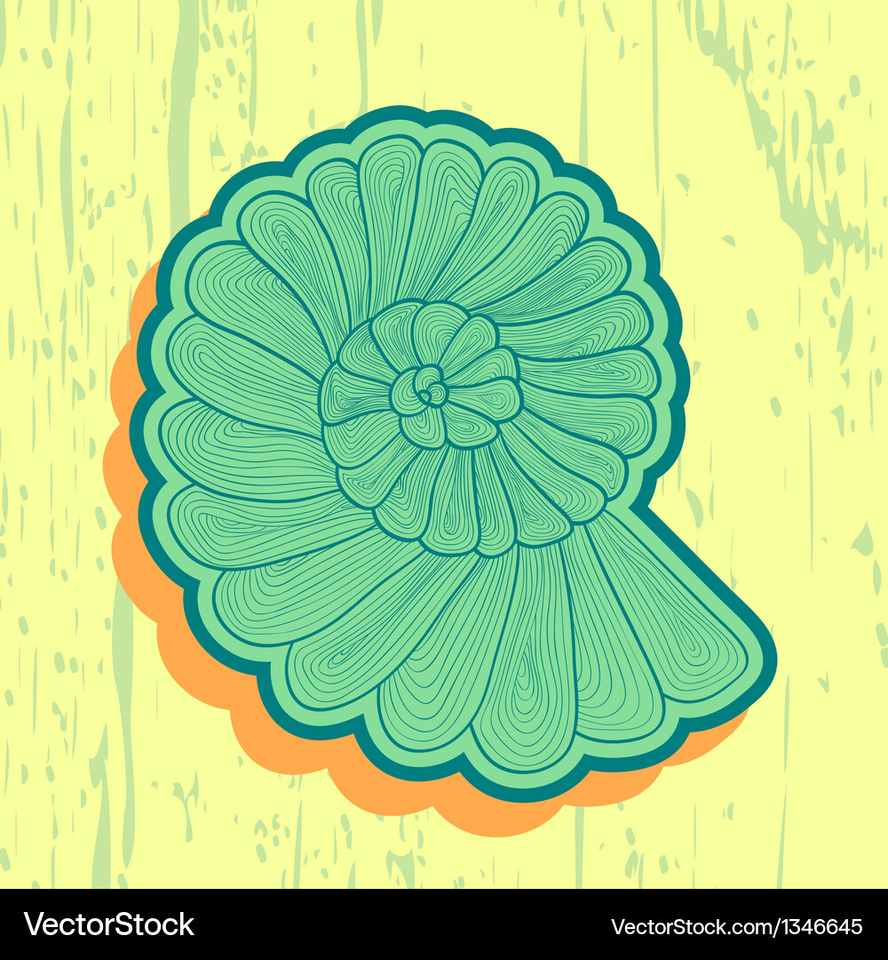 Background pattern of snail Vector Image