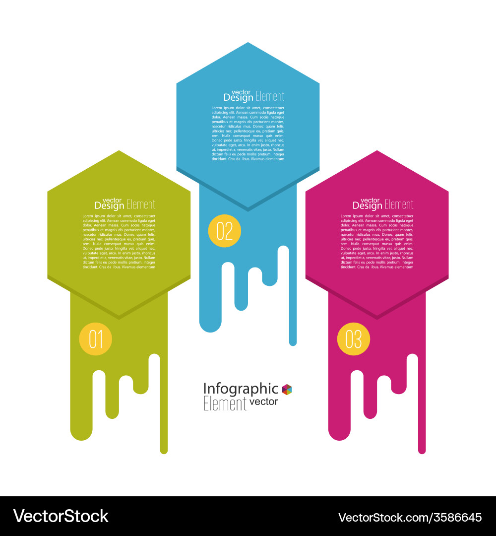 Comparative chart with templates for presentation vector image