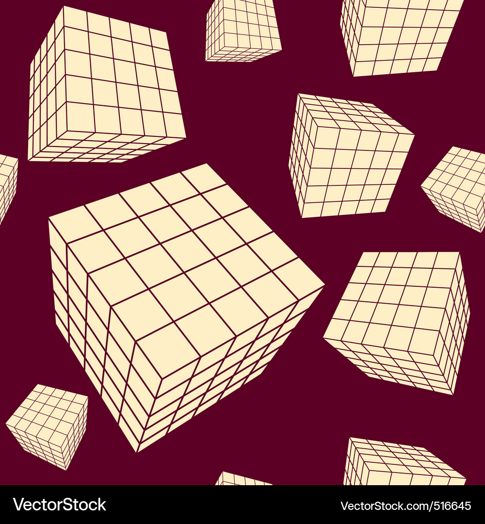 Cube Wallpaper - Geometric Pattern Vector Image