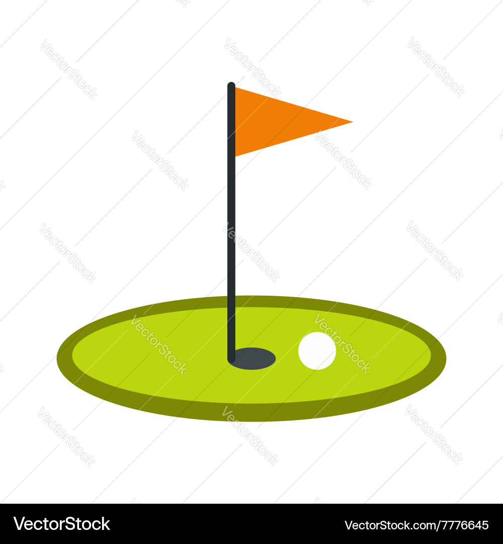 Golf flag icon Royalty Free Vector Image - VectorStock