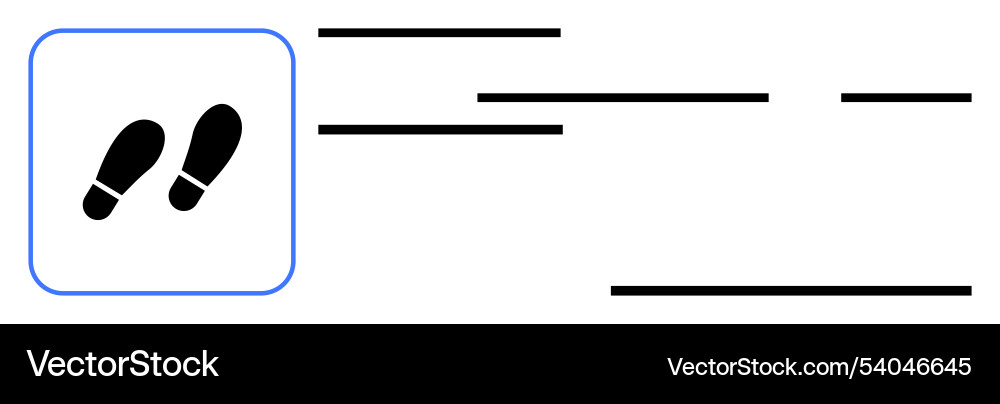Simple workflow process diagram with footsteps Simple workflow process diagram with footsteps Vector Image