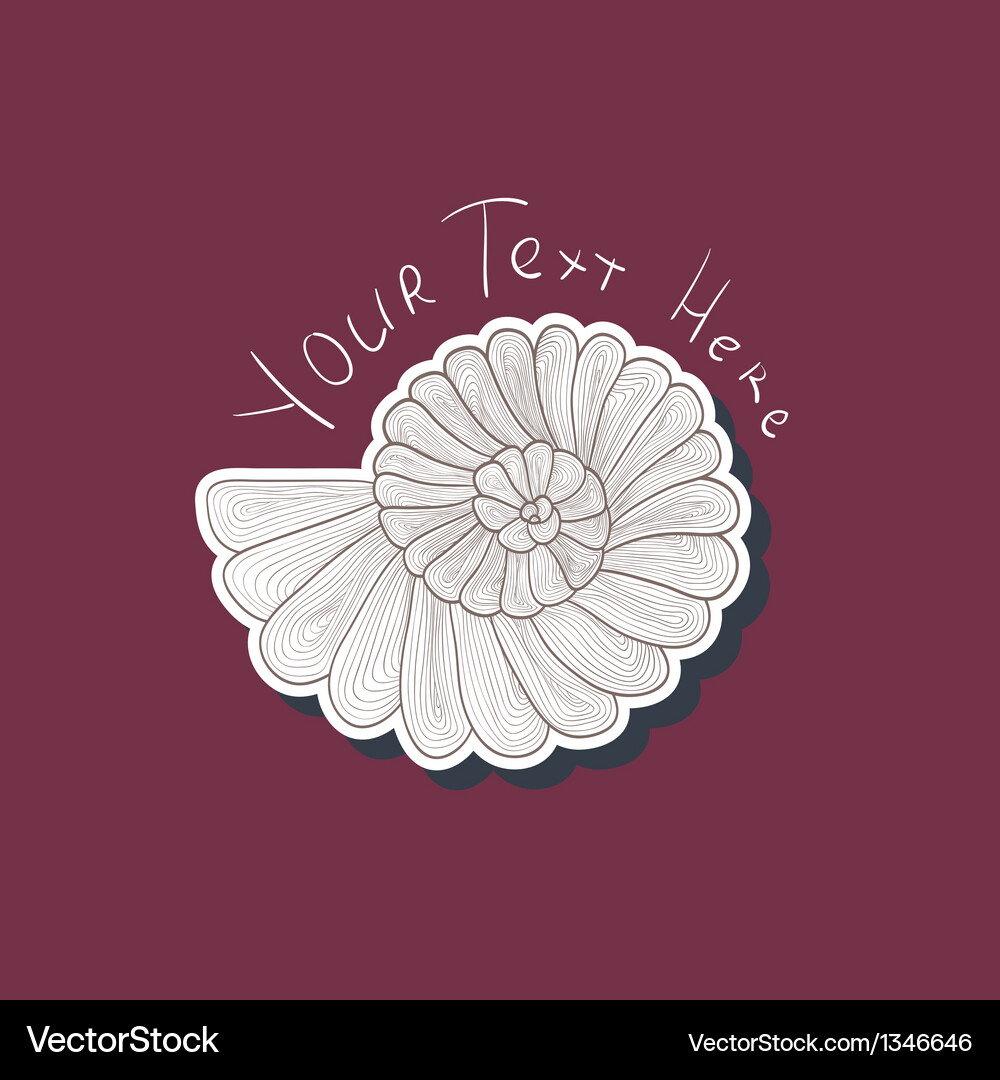 Background pattern of snail Vector Image