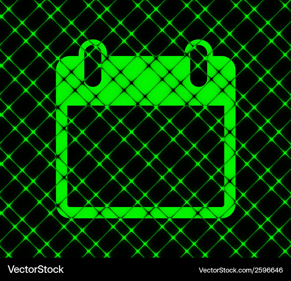 Calendar flat modern web button and space for your Vector Image