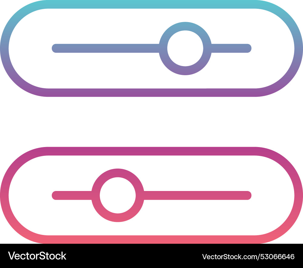Setup line gradient design Vector Image