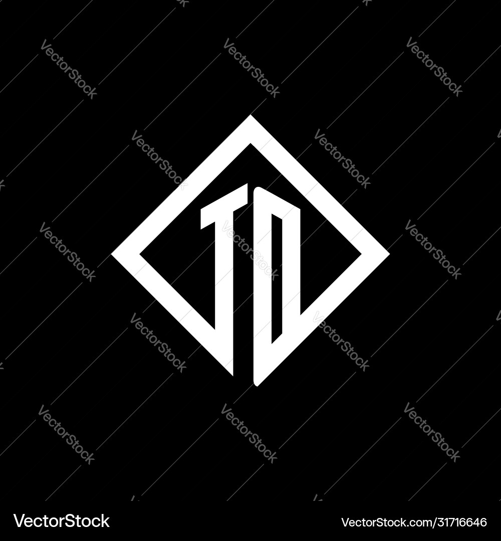 Td logo monogram with square rotate style design Td logo monogram with square rotate style design vector image