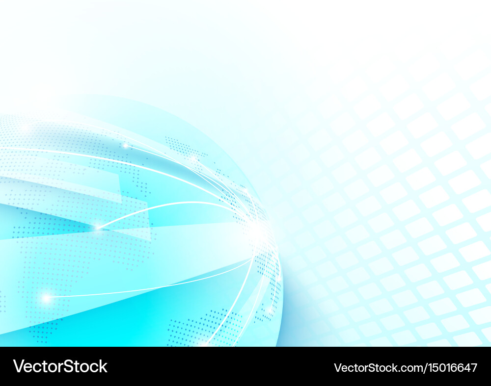 Abstract image of a planet earth and line shiny Vector Image