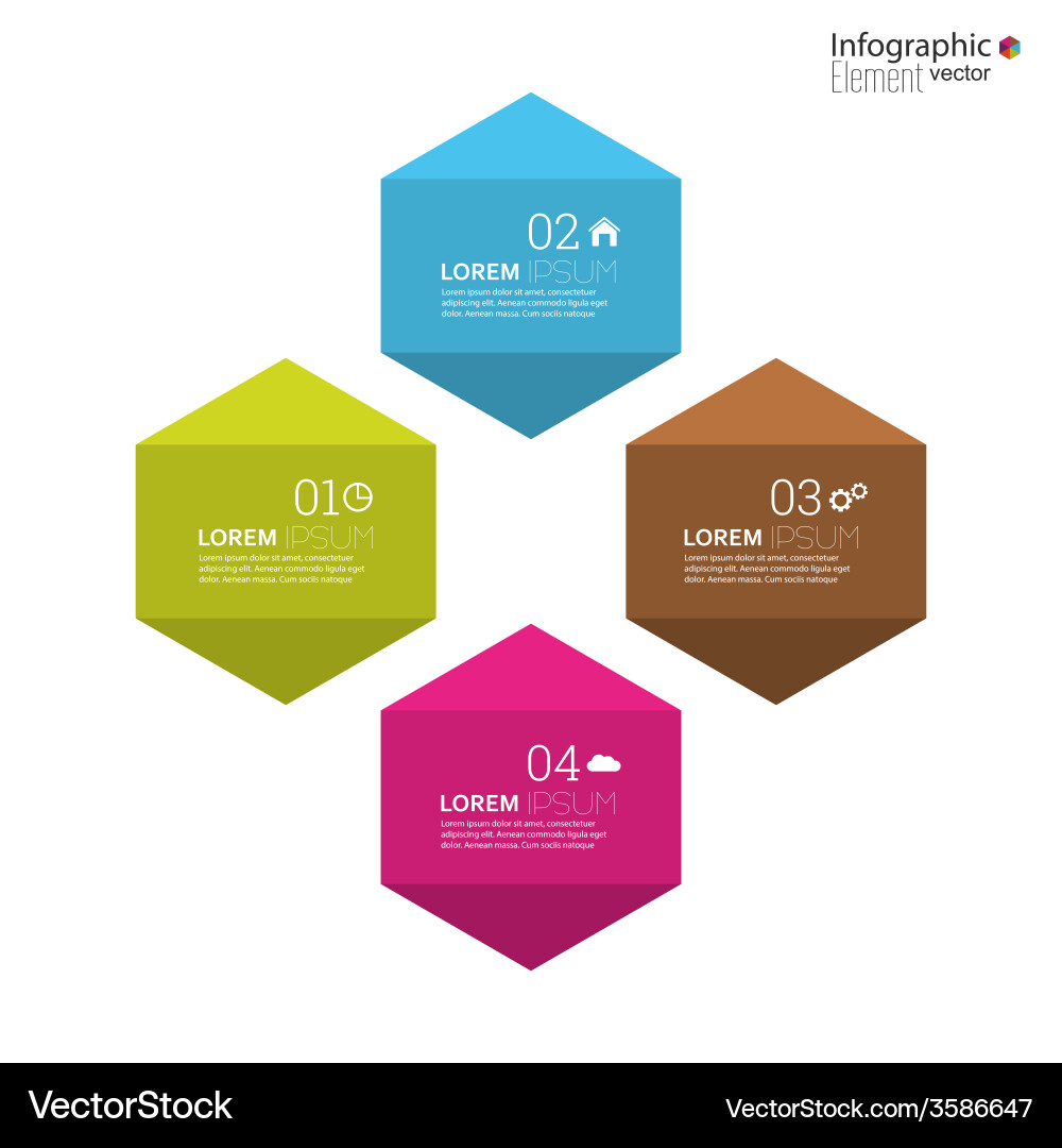 Comparative chart with templates for presentation vector image