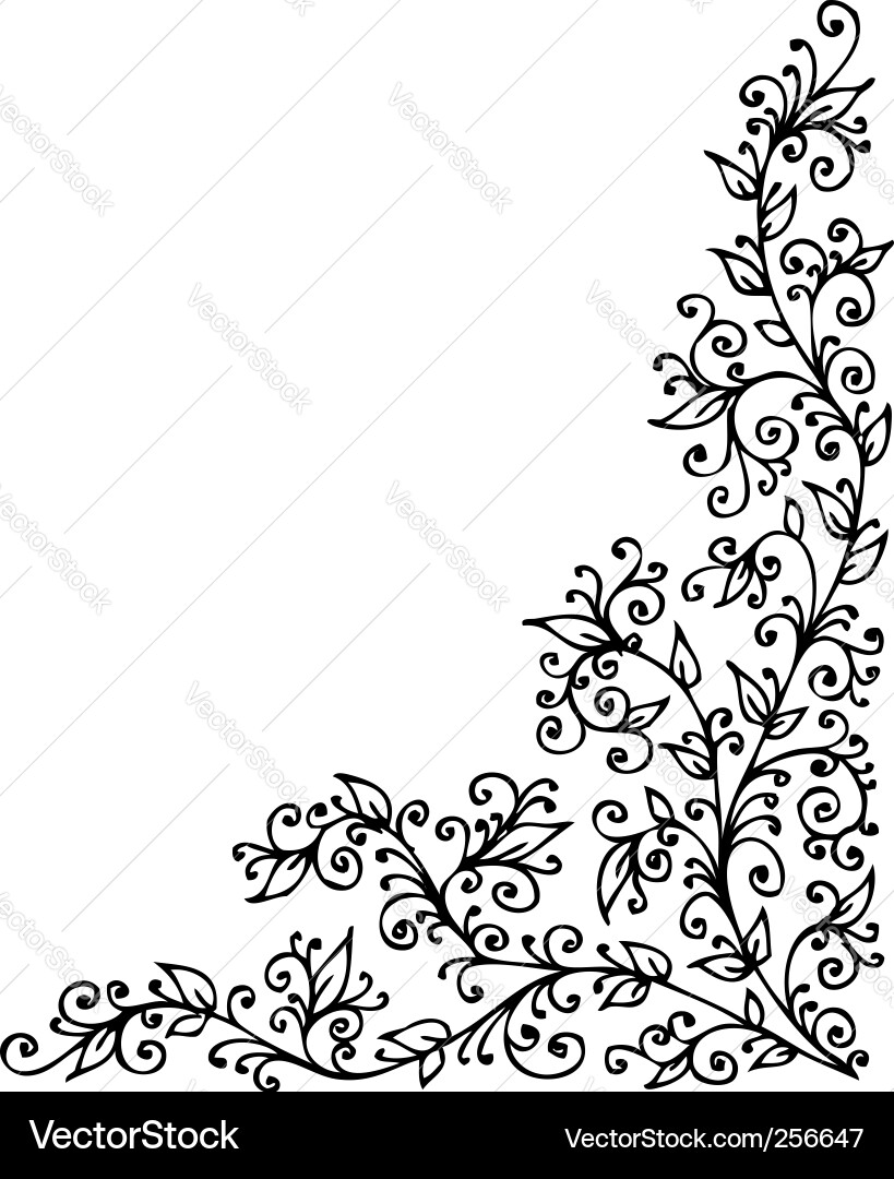 Floral design element Royalty Free Vector Image
