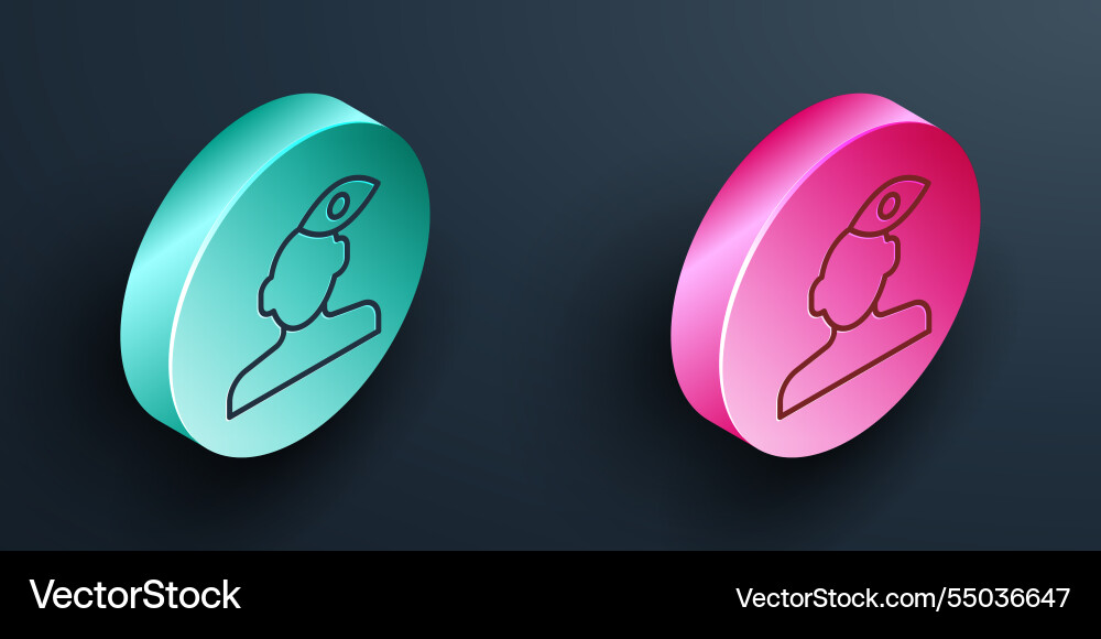 Isometric line solution to the problem Isometric line solution to the problem Vector Image