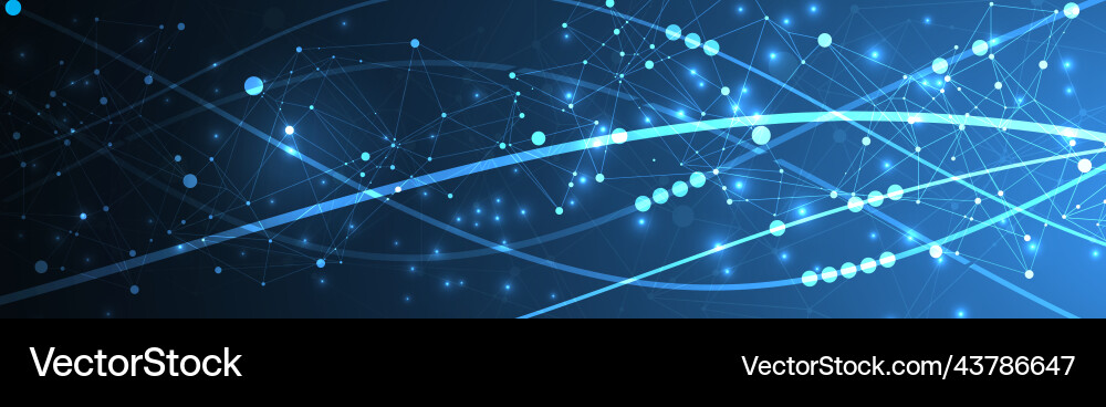 Template for science and technology presentation Template for science and technology presentation Vector Image