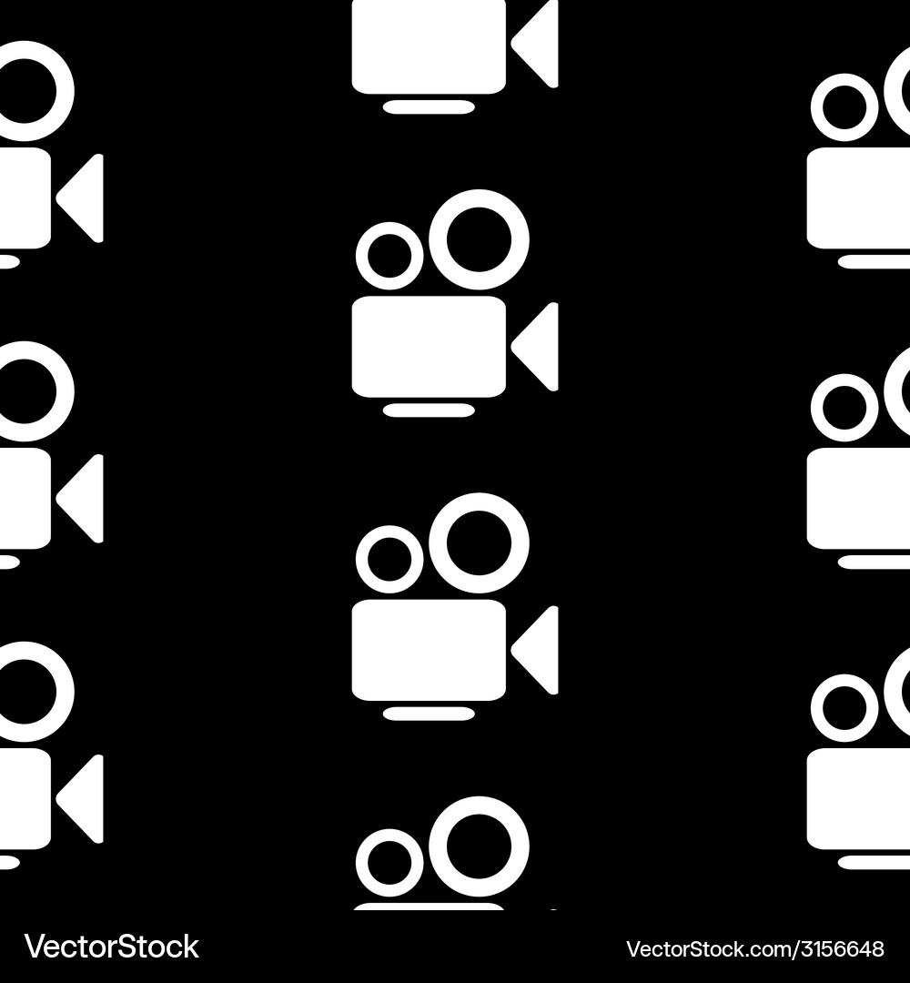 Camera symbol seamless pattern Vector Image