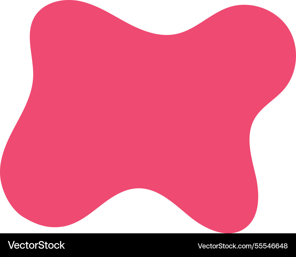 Geometric shape freeform blob modern abstract vector image