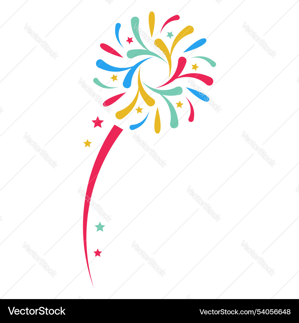 New year element color design Vector Image