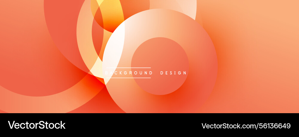 Abstract orange design overlapping circles create Abstract orange design overlapping circles create Vector Image