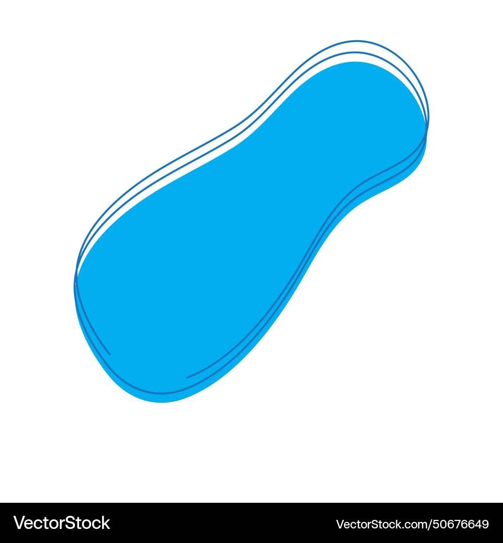 Blob icon with two bumps vector image
