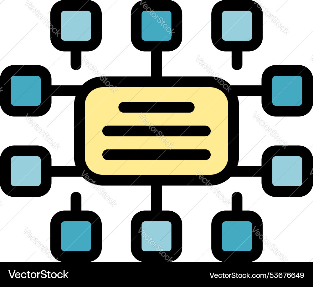 Decentralized network connecting multiple devices Decentralized network connecting multiple devices vector image
