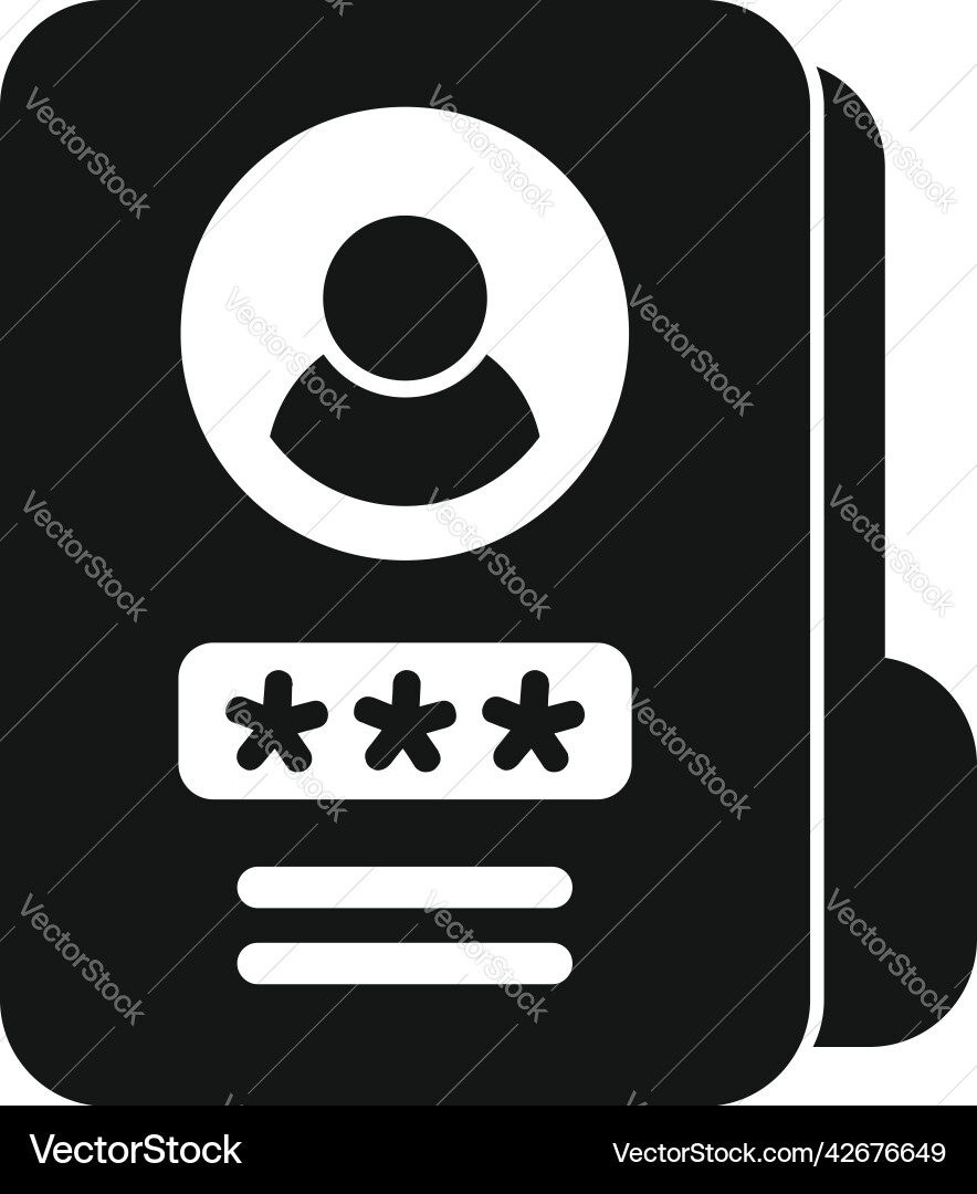 Folder password recovery icon simple page Folder password recovery icon simple page vector image