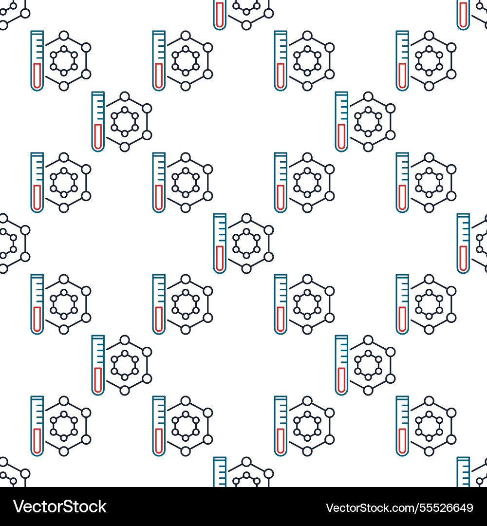 Molecule and test tube chemical concept minimal Molecule and test tube chemical concept minimal Vector Image