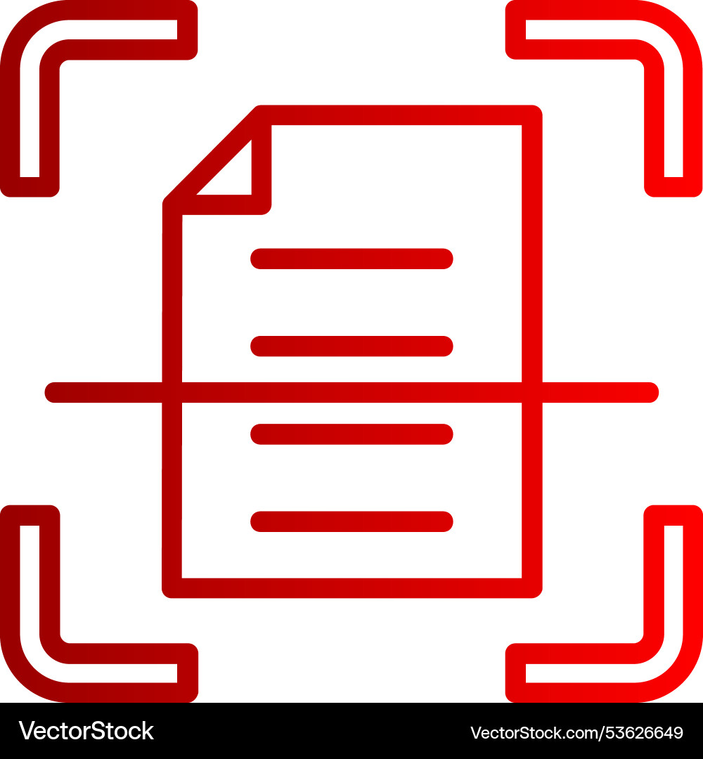 Scan line gradient icon Vector Image