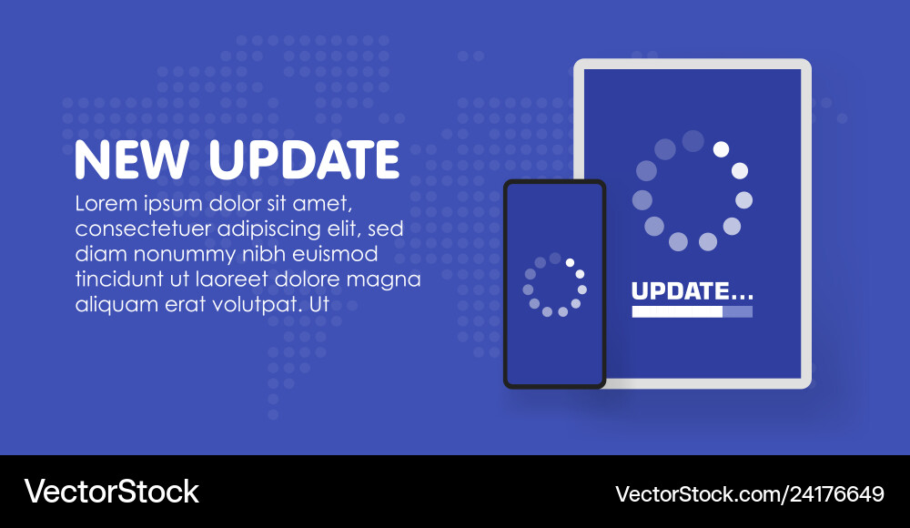 System software update and upgrade concept System software update and upgrade concept vector image