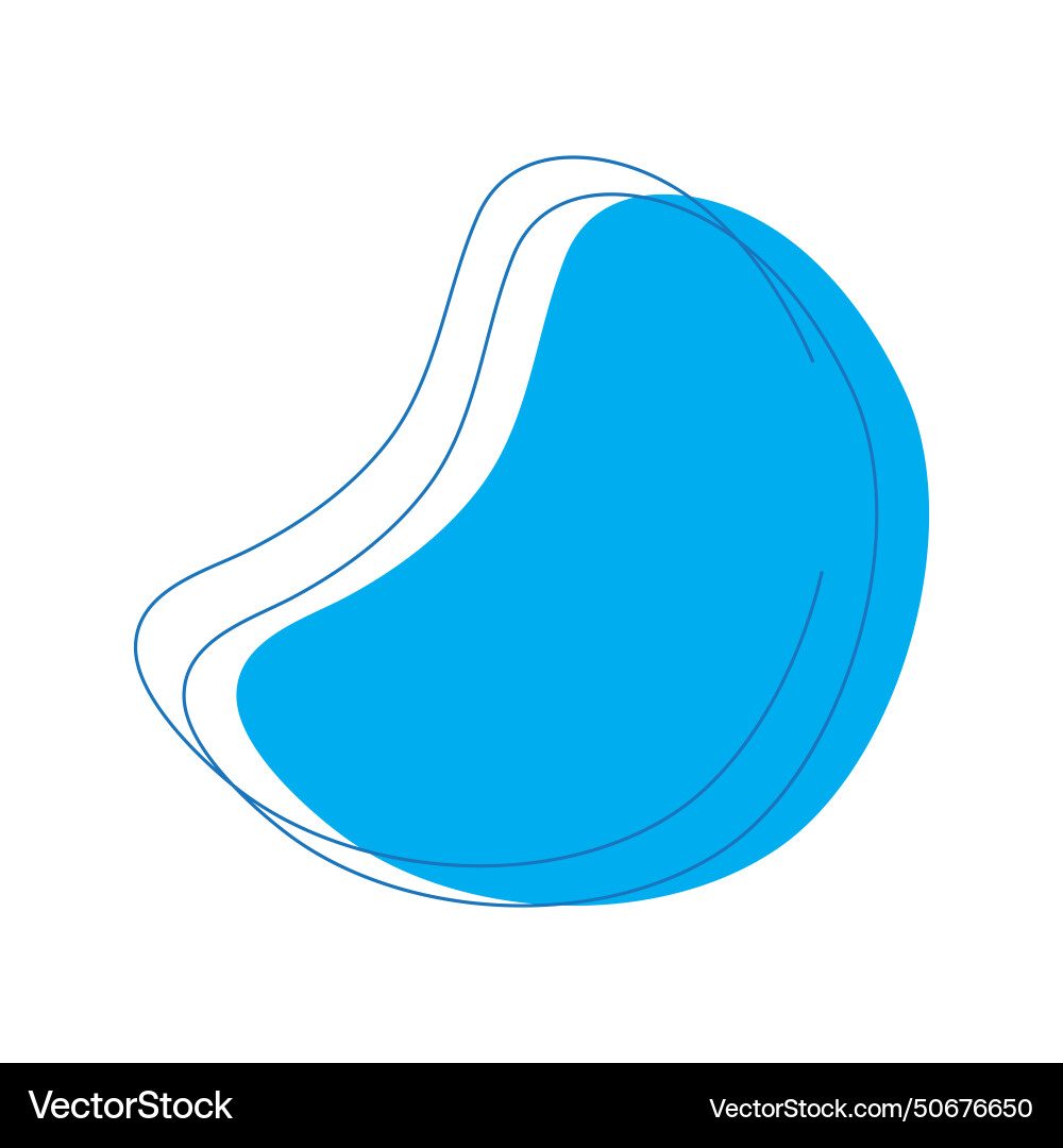 Blob icon with two bumps Blob icon with two bumps vector image