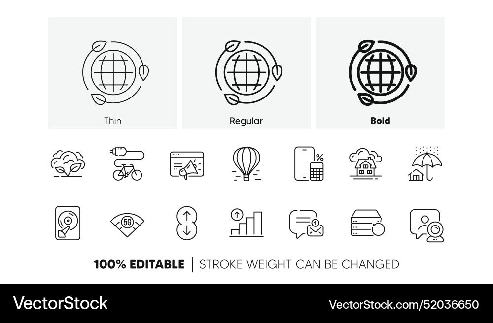 Hdd building and co2 gas line icons for web app Hdd building and co2 gas line icons for web app vector image