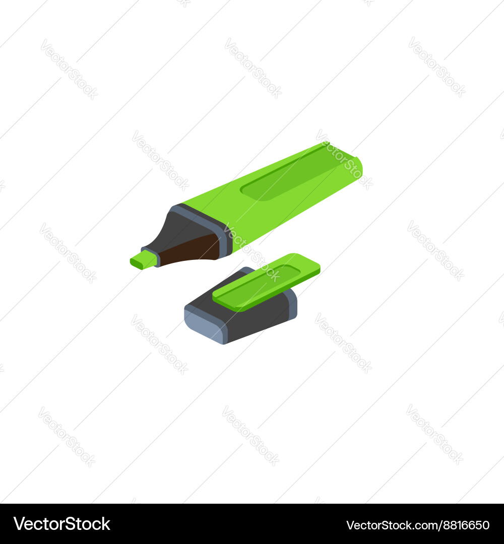 Isometric marker on white background for web vector image