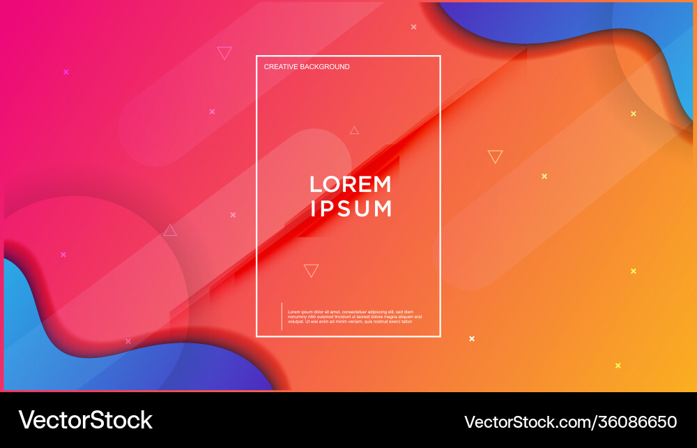 Minimal geometric background dynamic shapes vector image