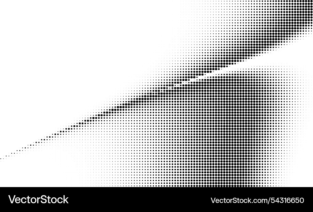 Monochrome gradient halftone dots background Monochrome gradient halftone dots background vector image