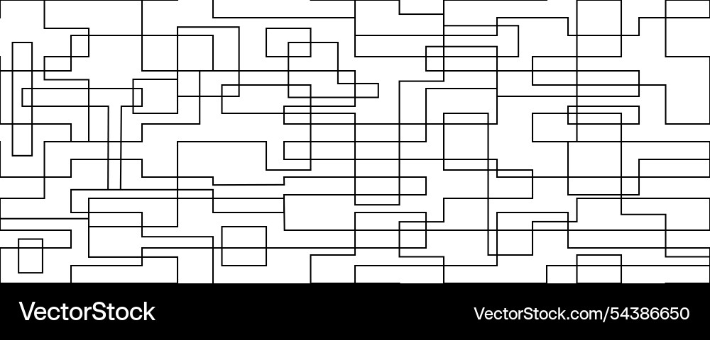 Seamless geometric pattern linear background vector image