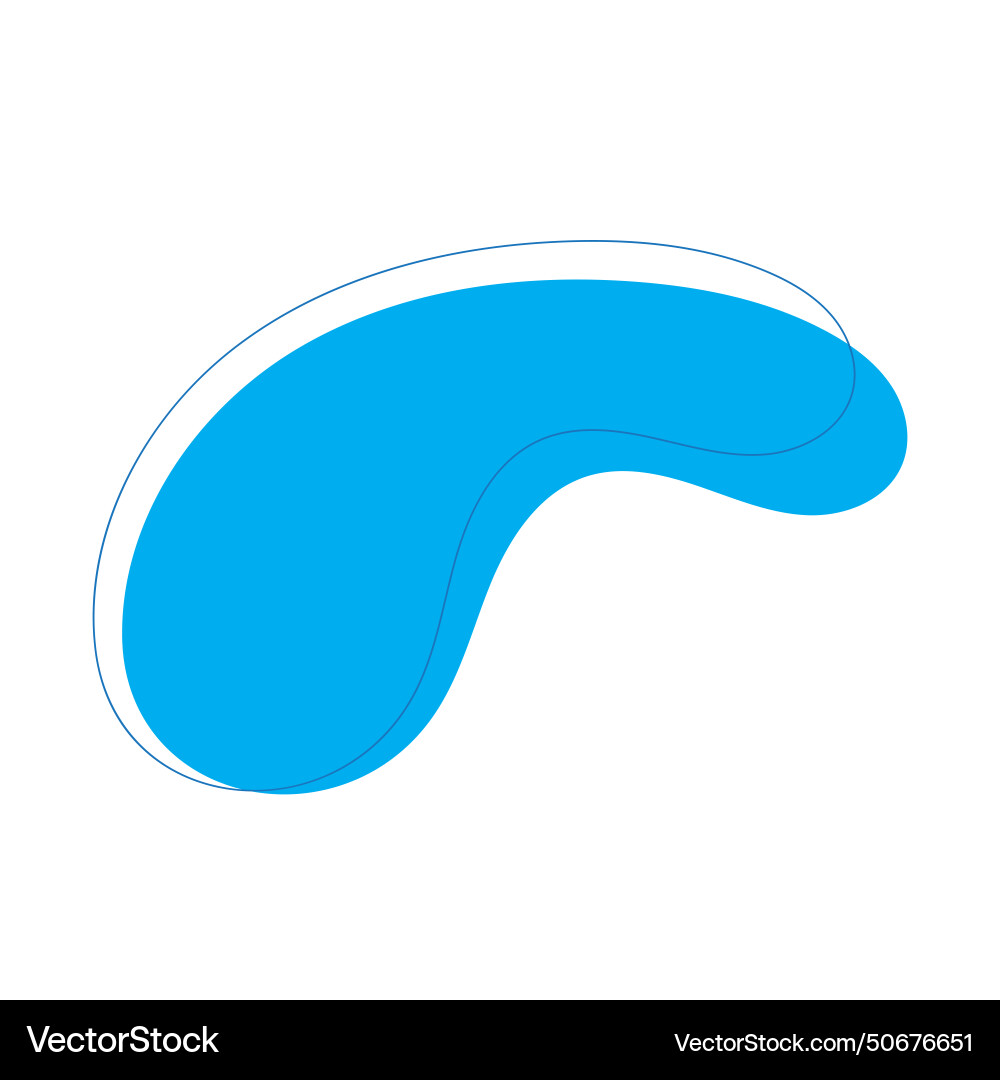 Blob icon with two bumps Blob icon with two bumps vector image