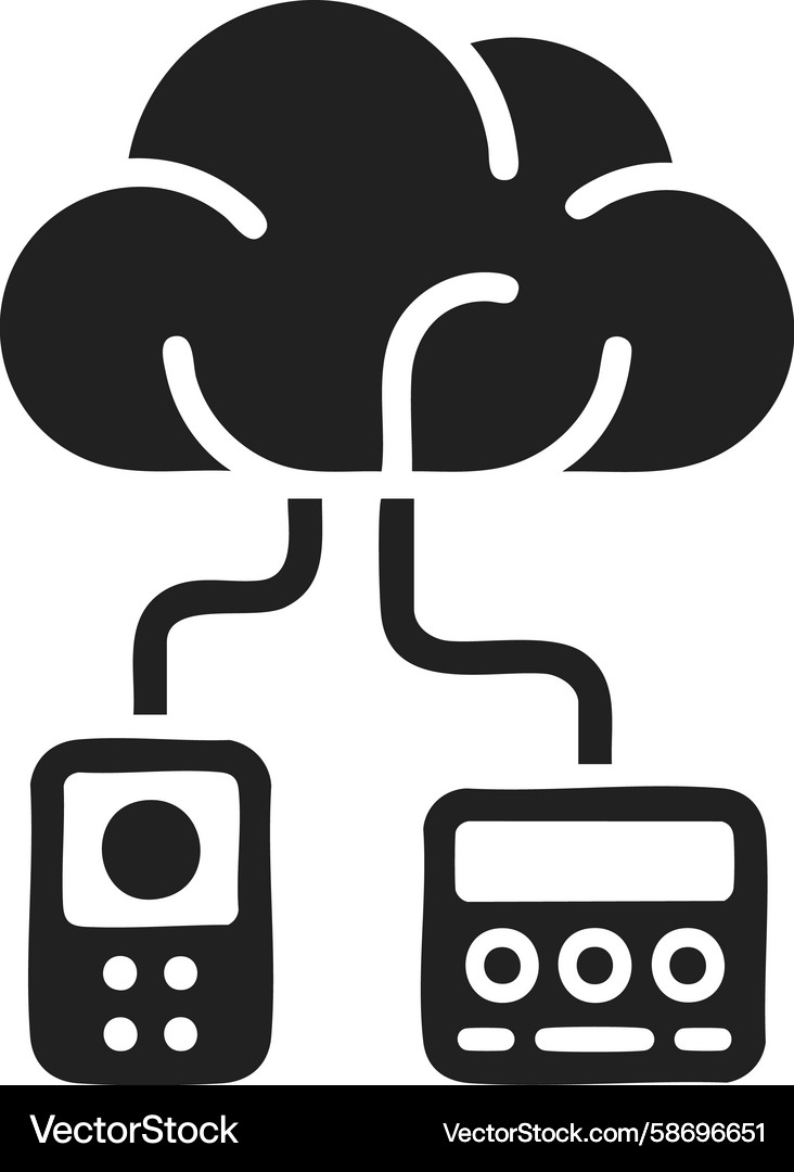 Cloud network connection iot technology data Cloud network connection iot technology data Vector Image