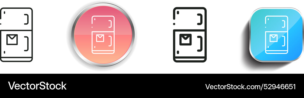 Cold icon thin linear regular and button style Cold icon thin linear regular and button style Vector Image