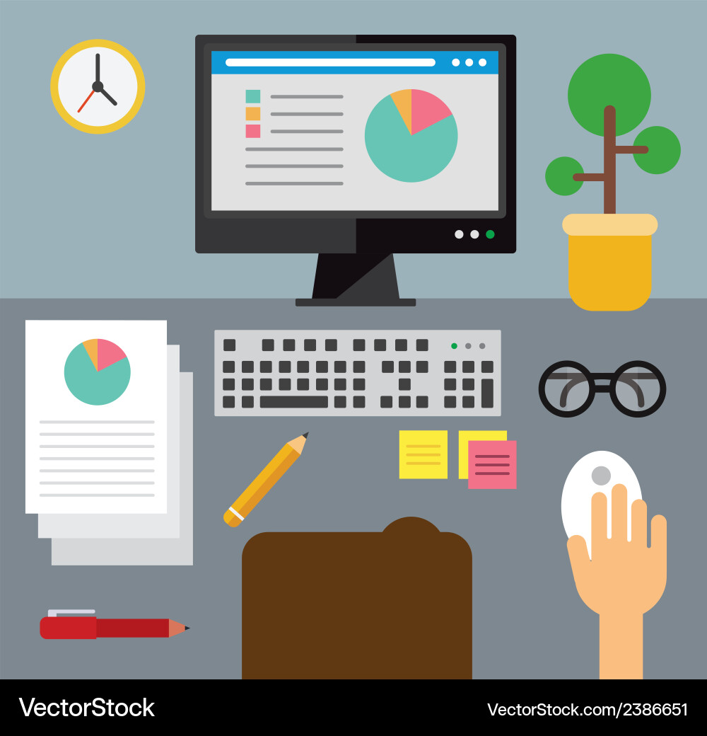 Data Analysis Dashboard vector image