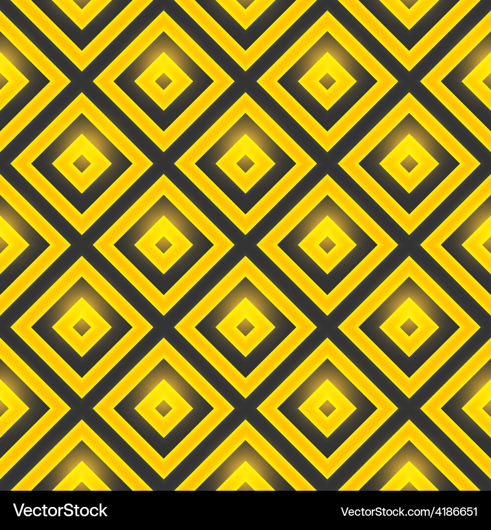 Golden Square Pattern vector image