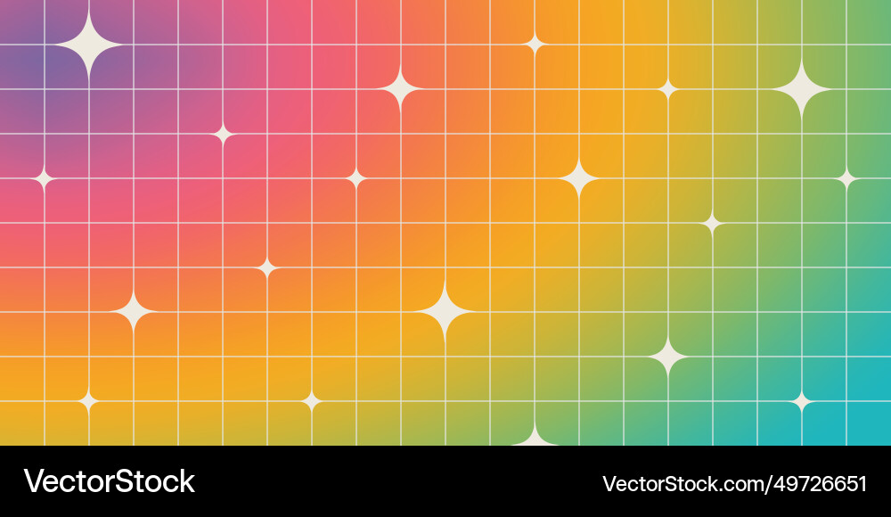 Y2k blurry rainbow gradient background with linear Y2k blurry rainbow gradient background with linear Vector Image