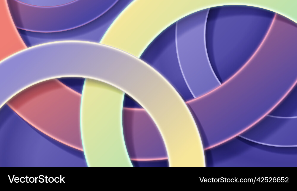 Abstract circles border lines overlapping layer Abstract circles border lines overlapping layer vector image