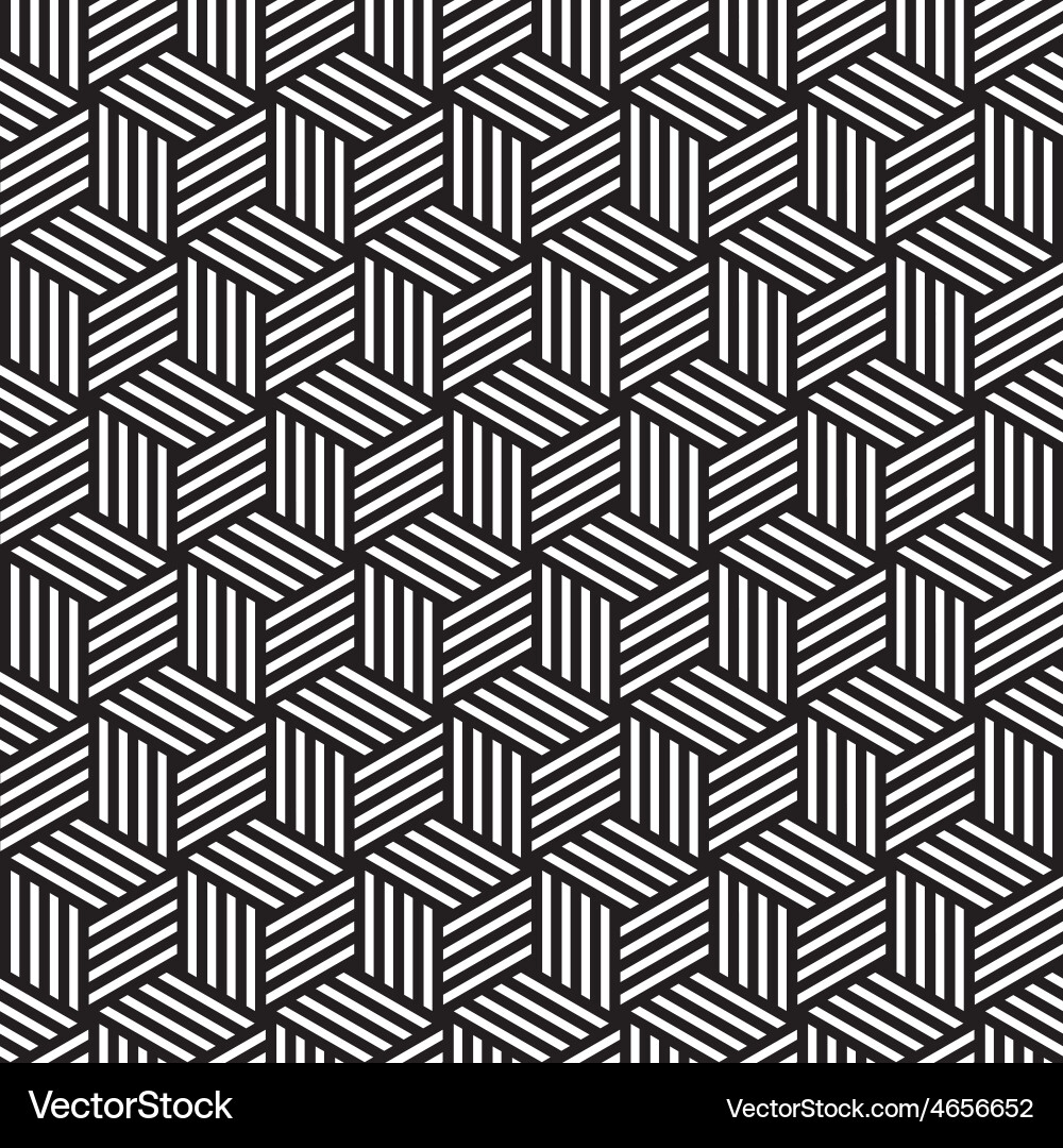 Bold Geometric Cube Pattern Vector Image