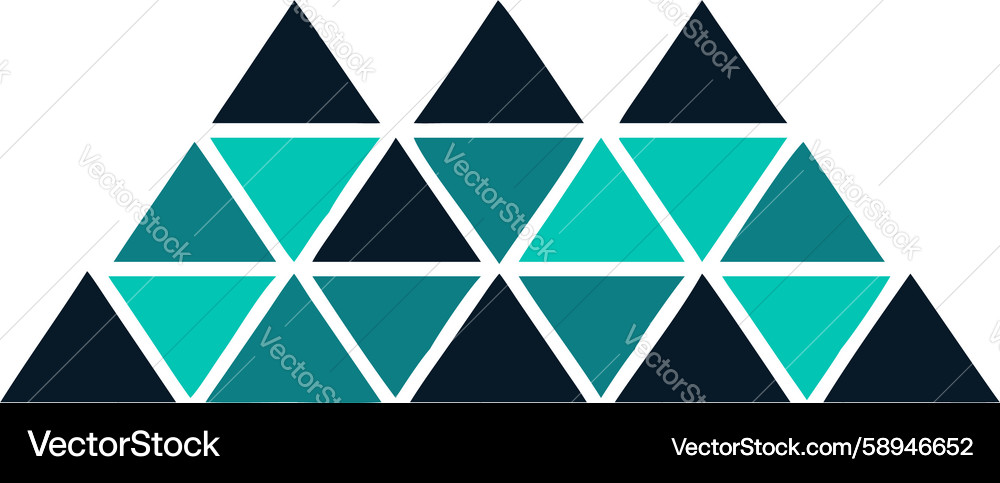 Geometric Triangular Pattern Vector Image